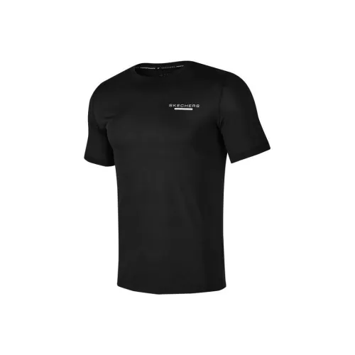 Skechers Угольный Черный/0018 Мужская T-Рубашка