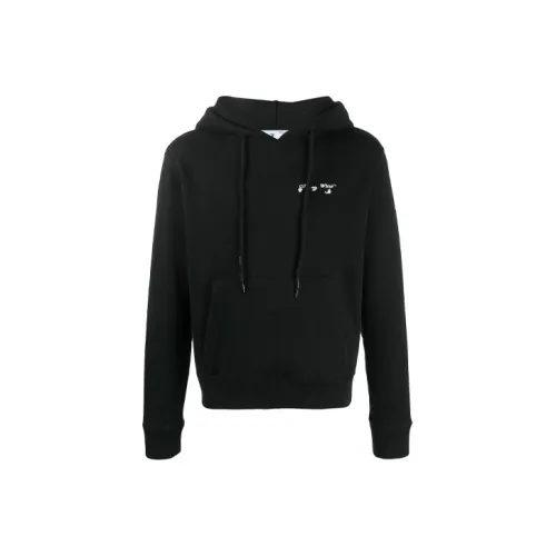Off Белый SS21 Черный Мужские Толстовки