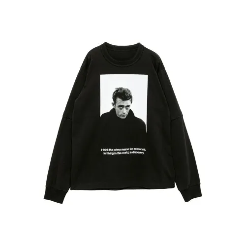 sacai James Dean Collaboration Черная Унисекс Футболка
