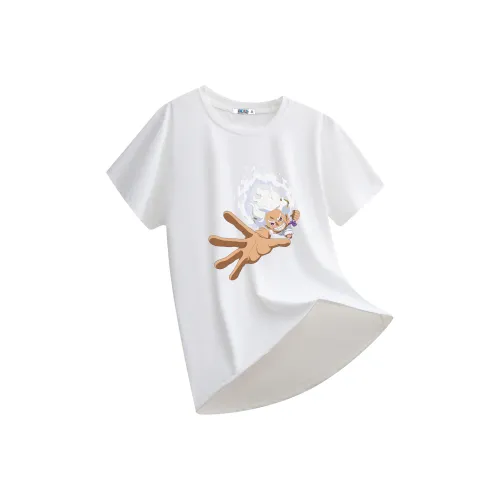 ONE PIECE Students' Короткий рукав T-рубашки Мужской Однотонный Базовый