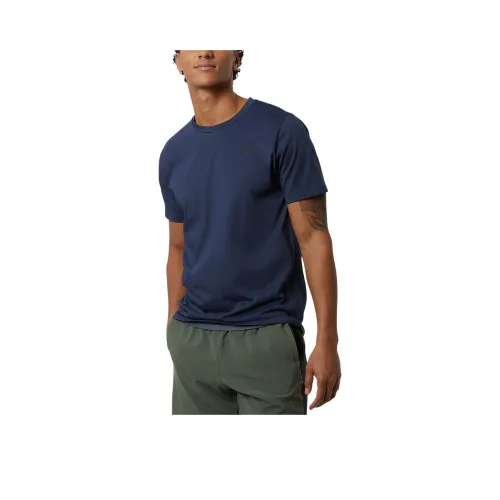 New Balance Heathertech T-рубашка Men's Natural Индиго Вереск