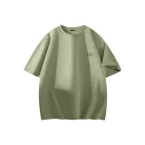 [Dense 100% cotton] Пальмовый зеленый (Ручная надпись, логотип на груди)