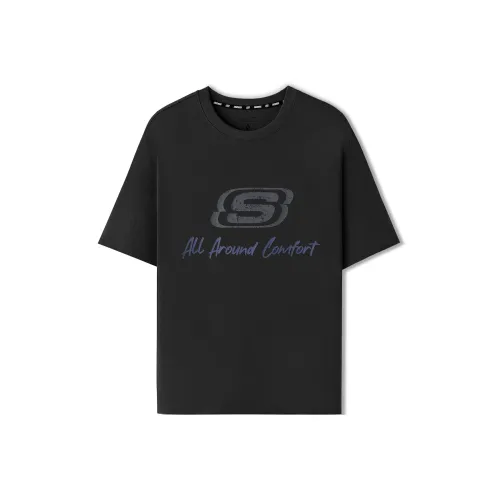 Skechers T-Shirt Унисекс Угольный Черный