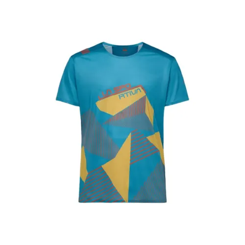 LA SPORTIVA Blue Men's T-Shirts LA SPORTIVA Синий Мужские Футболки