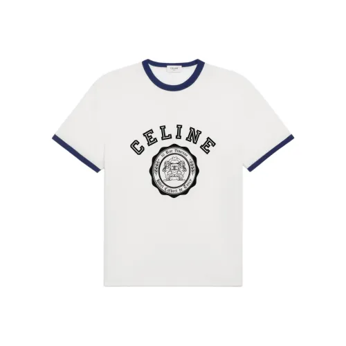 CELINE SS24 T Рубашка Мужская Белая