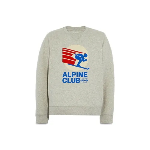 COACH Серый Мужской Свитшот