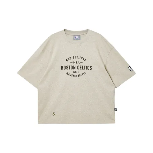 JACK JONES· X NBA T-Shirt Мужской G63 Песочный цвет Фотиния Серый