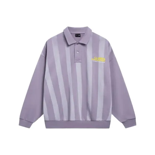 LINING Скейтборд Дымчато-серый Розово-фиолетовый Унисекс Толстовки