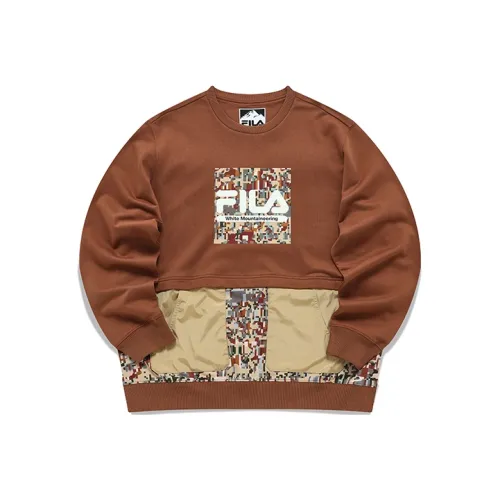 FILA FUSION Свитшот Мужской Камень Коричневый