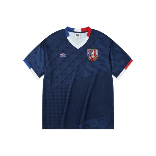 Umbro совместная бренд-рубашка с короткими рукавами унисекс темно-синий