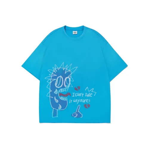 Guuka Короткий рукав T-рубашки Мужской Озерный синий