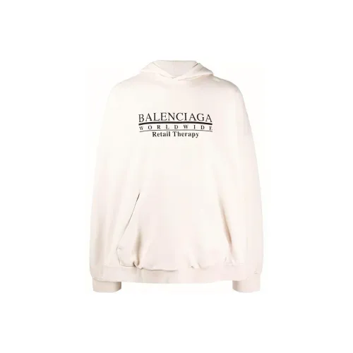 Balenciaga Свитшот Свободного кроя Мужской Бежевый