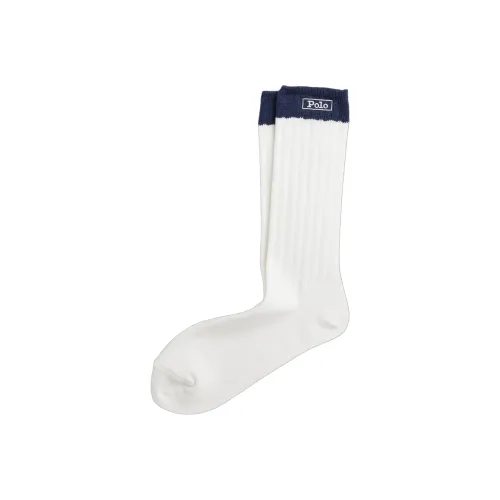 Polo Ralph Lauren SS24 Колено Высокие Носки Мужские 1 Пачка Морской Синий