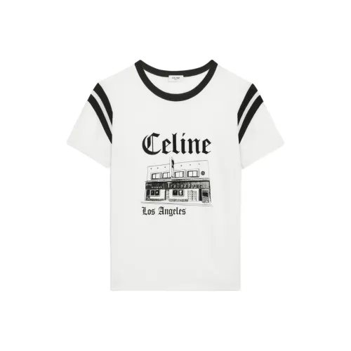 CELINE SS24 T Рубашка Мужская Белая