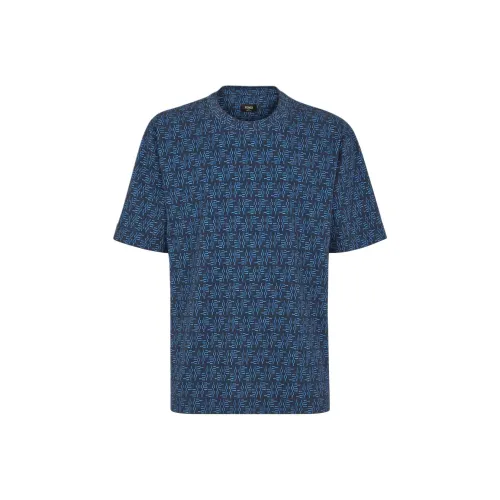 Fendi Blue Мужские T-рубашки