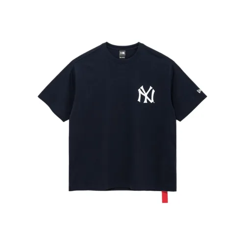 New Era Синий Унисекс Футболка