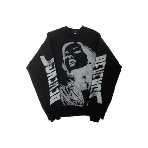 Свитшот Revenge с круглым вырезом мужской черный