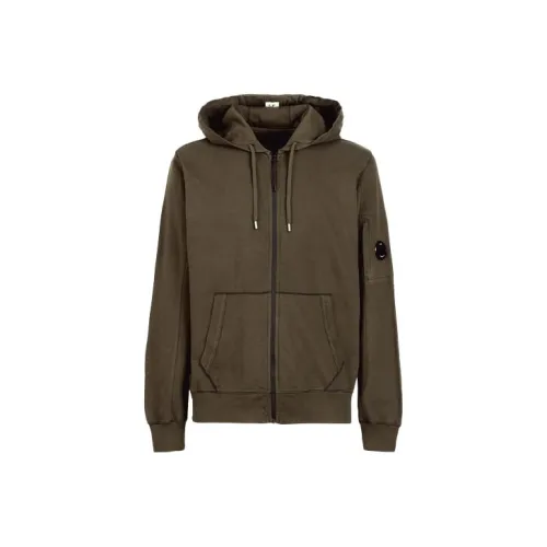 C.P.Company Плющево-зеленый Мужские Свитшоты