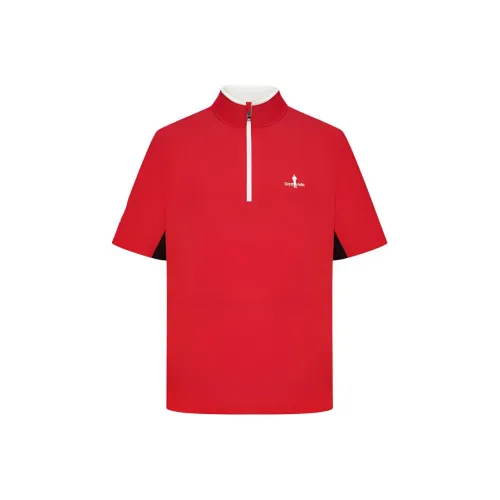 BIYINLEIFEN 01 Красный Мужская T-Рубашка