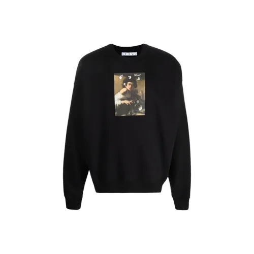 Off Белый FW21 Черный Мужские Толстовки
