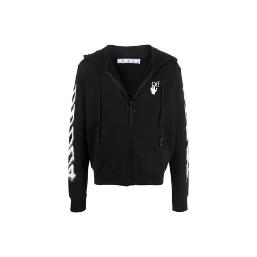 Off Белый SS21 Черный Мужские Толстовки