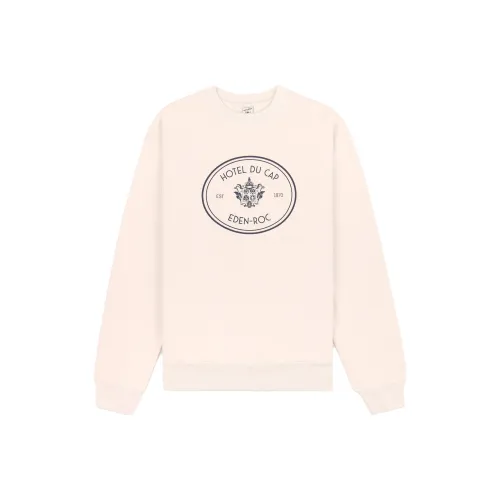 SPORTY & RICH Hotel DU Cap Эдем ROC SS23 Co Branded SERIES Бежевый Унисекс Свитшоты