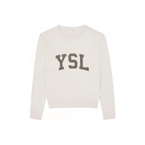 SAINT LAURENT Толстовка Мужской Белый