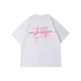 Белый, розовый, с принтом