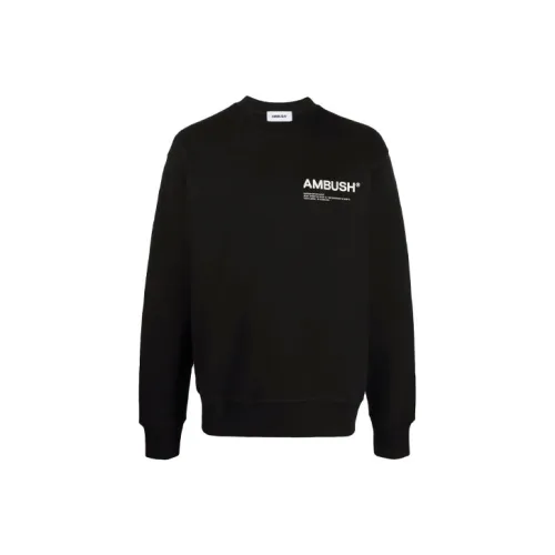 AMBUSH Мужские черные свитшоты