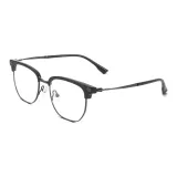 Яркий черный | Металлический-C22 & Защита от синего света, 0 диоптрий, линзы