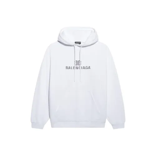 Balenciaga Свитшот Стандартный крой Унисекс Белый