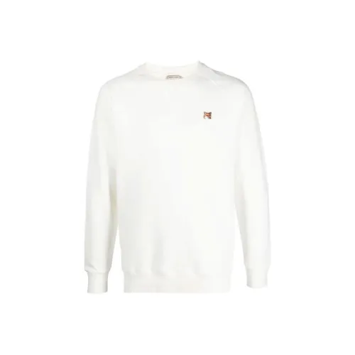 Maison Kitsune Белый Мужской Свитшот