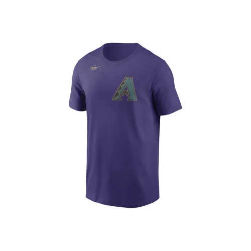 nike X MLB Co Бренд Arizona Diamondbacks T-Рубашка Мужская Фиолетовая