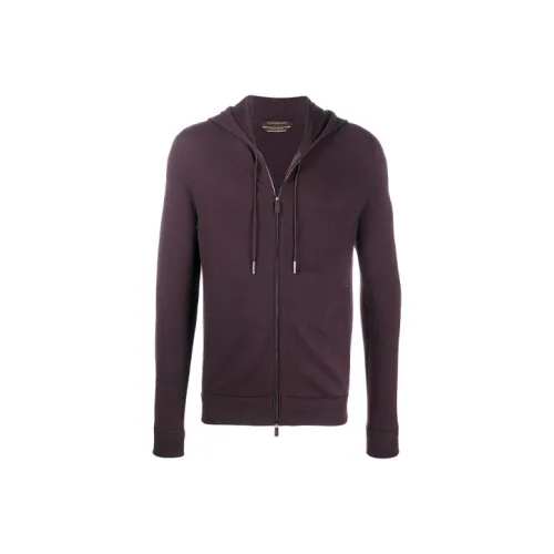 Ermenegildo Zegna Red Men's Sweatshirts Эргенжильдо Зегна Красный Мужской Свитшот