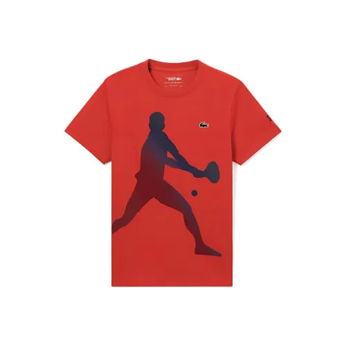 LACOSTE Djokovic Collaboration F8M/Настоящий красный Мужская T-рубашка