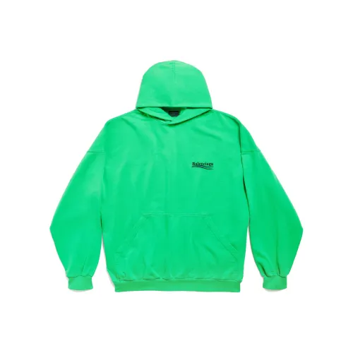 Balenciaga FW23 Свитшот Свободный крой Унисекс Зеленый