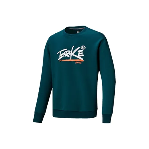 Erke Чернила Зеленый Мужской Свитшот