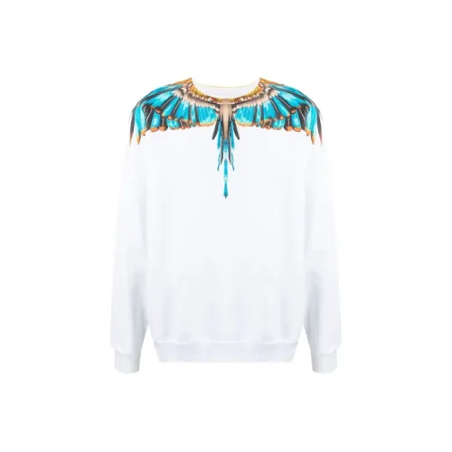 MARCELO BURLON Белый Мужской Свитшот