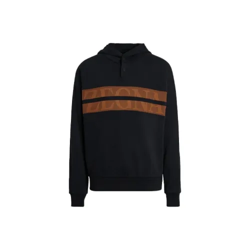 Ermenegildo Zegna Черные Мужские Толстовки