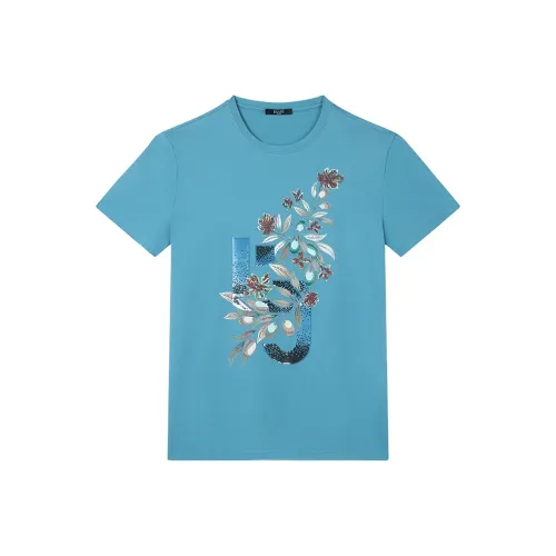 LIU·JO UOMO T Рубашка Мужская Синяя Зеленая