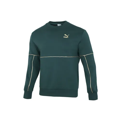 PUMA Зеленый Мужской Свитшот