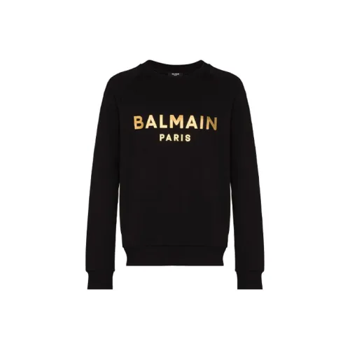 BALMAIN Черные Мужские Свитшоты