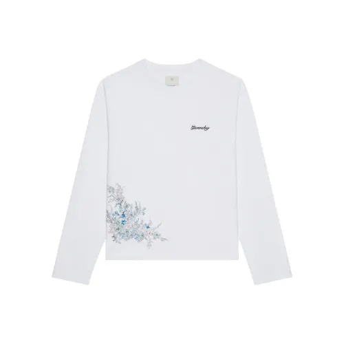Givenchy Boxy Cut Рубашка из хлопка Givenchy Flowers T-рубашка Мужская Белая