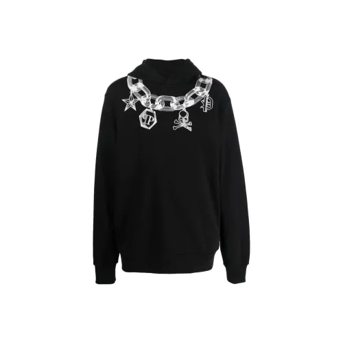 PHILIPP PLEIN Мужские черные свитшоты