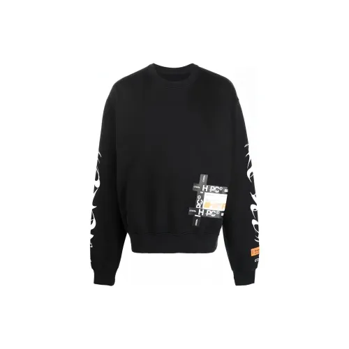 HERON PRESTON Мужские черные свитшоты