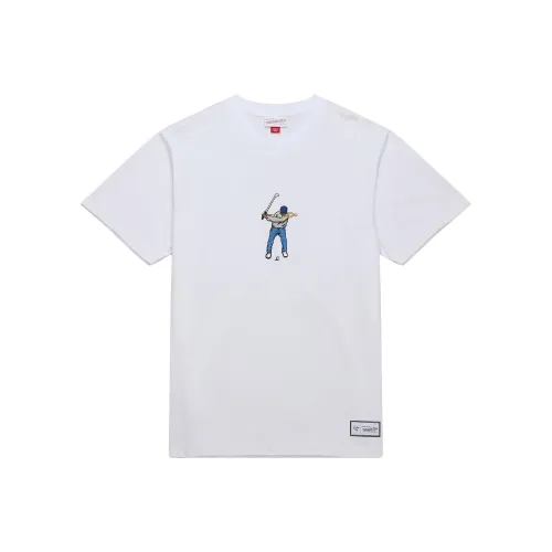 MITCHELL NESS X Eastside Golf SS24 Тяжелый Премиум Футболка Рубашка Унисекс Белый