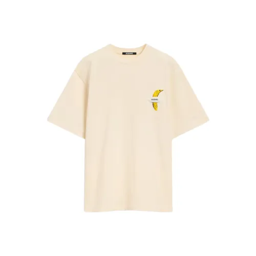 Jacquemus Серый Белый Мужские T-Рубашки