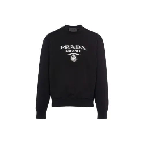 PRADA Мужские черные свитшоты