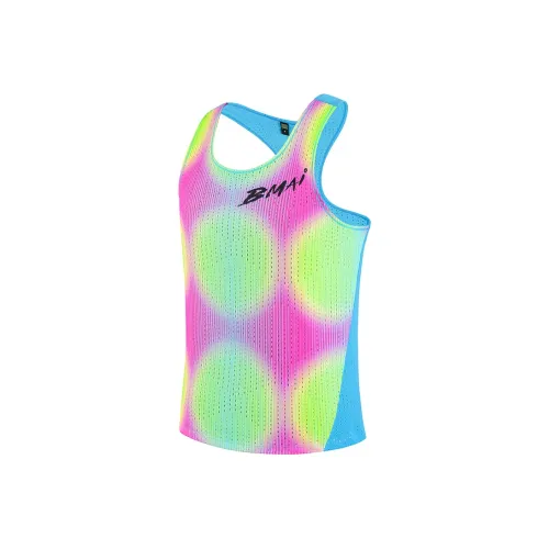 BMAI Майка Мужская Остров Синий Неон Розовый Светлячок Желтый