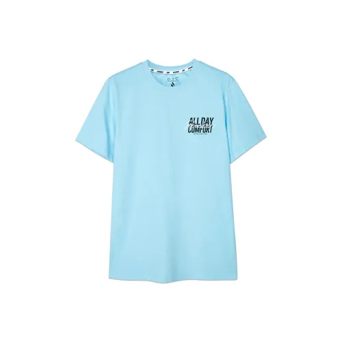 Skechers T-Shirt Унисекс Туманный Синий Цвет